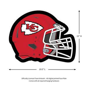 Kansas City Chiefs LED Helmet Wall Decor