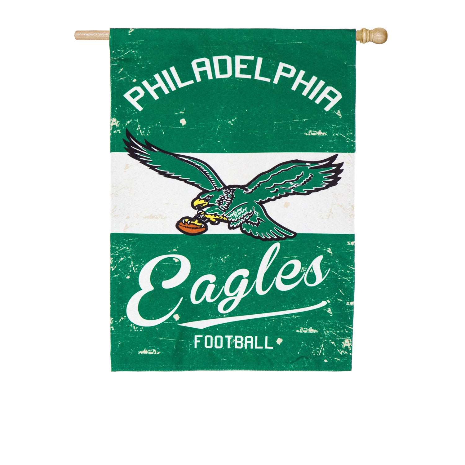 Vintage Linen Flag Philadelphia Eagles