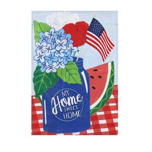 Sweet Summer Watermelon Garden Applique Flag | MyEvergreen